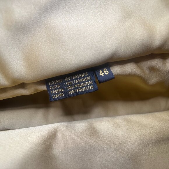 EUC Loro Piana Black Jacket w/ Gold Lining Size 46 - Picture 11 of 16